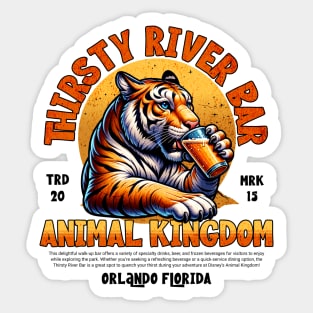 Thirsty River Bar Animal Kingdom Orlando Florida Theme Park Sticker